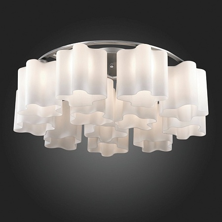 Люстра потолочная ST-Luce Серебристый/Белый E27 12*60W (из 2-х коробок) SL116.052.12 - фото