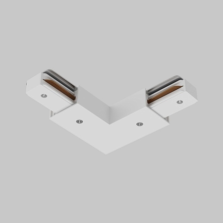 Угловой коннектор питания с вводом питания Unity белый - фото