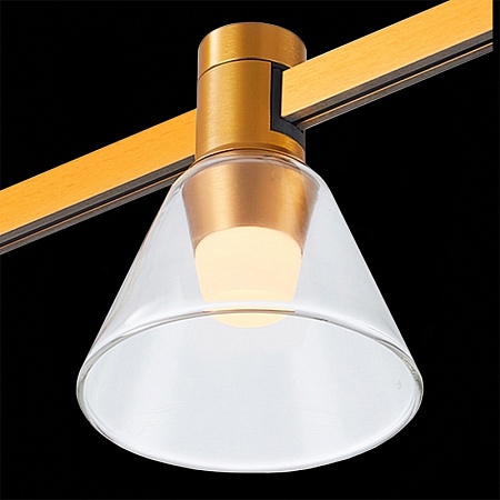 Магнитный трековый светильник FARM Золотистый LED 1*3W 3000K 89Lm Ra90 120 IP20 D90xH10 ST814.206.03 - фото