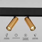 Slim Magnetic Умный трековый поворотный светильник 14W 2700-6500K Dim Dual латунь 85056/01