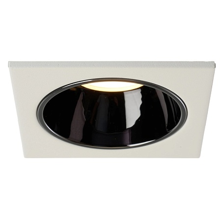 Светильник встраиваемый Feron DL3112 потолочный MR16 G5.3 белый + черный хром - фото