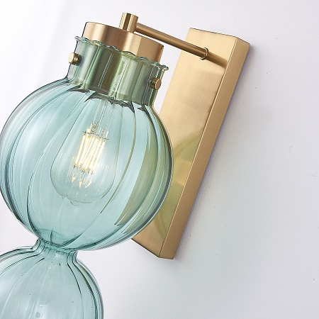 Бра Heathfield Lighting - Medina Wall Brass/Blue Imperiumloft 177913-22 - фото