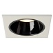 Светильник встраиваемый Feron DL3112 потолочный MR16 G5.3 белый + черный хром - фото