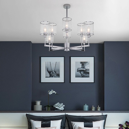 Потолочный светильник Eurosvet 60144/8 хром - фото