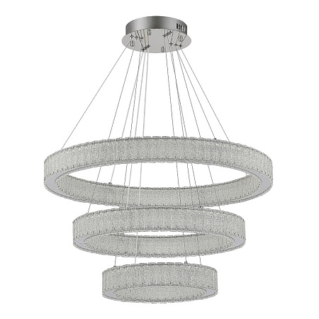 Люстра подвесная ST-Luce Хром/Хром LED 3*95W 3000K SL6008.103.03 - фото