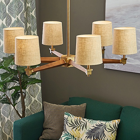 Люстра Jorgenson D85 White/Dark Wood Imperiumloft 203574-26 - фото