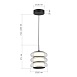 Светильник подвесной ST-Luce черный/прозрачный LED 1*16W 3000K SL6239.403.03 - фото