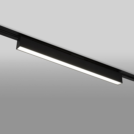 Трековый светодиодный светильник для однофазного шинопровода X-Line 20W 4200K черный матовый X-Line черный матовый 20W 4200K (LTB54) однофазный Elektrostandard - фото