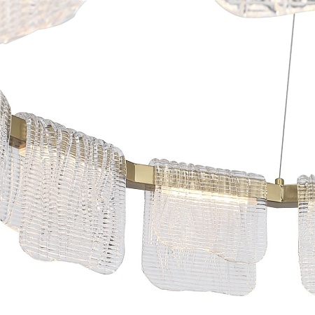 Светильник подвесной ST-Luce золотистый/прозрачный LED 1*66W 3000K SL6021.203.66 - фото