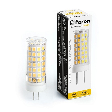 Лампа светодиодная Feron LB-434 G4 9W 175-265V 2700K - фото