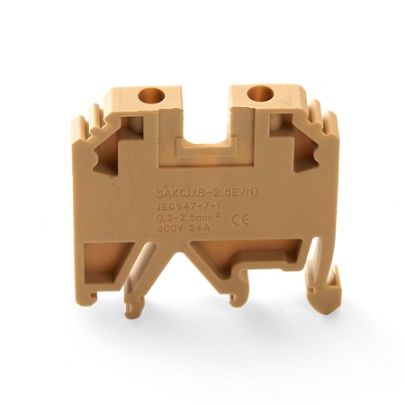 Зажим наборный изолированный (винтовой) ЗНИ - 2,5 (JXB2.5), бежевый STEKKER - фото