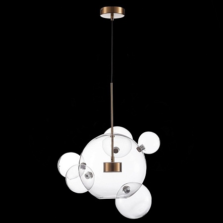 Светильник подвесной ST-Luce Латунь/Прозрачный LED 1*14W 3000K SL1133.213.01 - фото