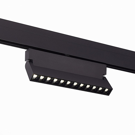 Магнитный трековый светильник Черный LED 1*12W 3000K 1 009Lm Ra>80 36° IP20 L219xW22xH1 ST362.436.12 - фото