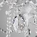 Подвесной светильник Eurosvet 10108/5 белый/прозрачный хрусталь Strotskis - фото