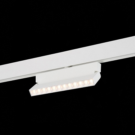 Магнитный трековый светильник белый LED 1*12W 3000K 1 009Lm Ra>80 36° IP20 L219xW22xH13 ST362.536.12 - фото