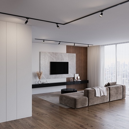 Трековый светодиодный светильник для однофазного шинопровода Glory черный 7W 4200K (1 шт.) LTB39 Elektrostandard - фото