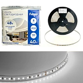 Лента светодиодная стабилизированная 120SMD(2835)/м 8Вт/м 48V 40000*10*1.22мм 4000К, IP20 LS420 FERON