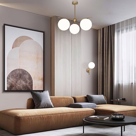 Настенный светильник Eurosvet 60147/1 латунь - фото