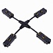 X- образный коннектор Skyline 220 ST-Luce Черный ST015.422.20 - фото