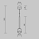 Подвесной светильник Outdoor O491PL-L8W3K - фото