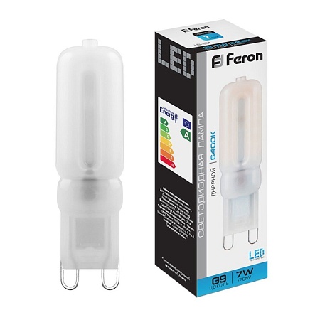 Лампа светодиодная Feron LB-431 G9 7W 230V 6400K - фото