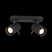 Спот ST-Luce Черный, Хром/Черный GU10 LED 2*3W SL597.401.02