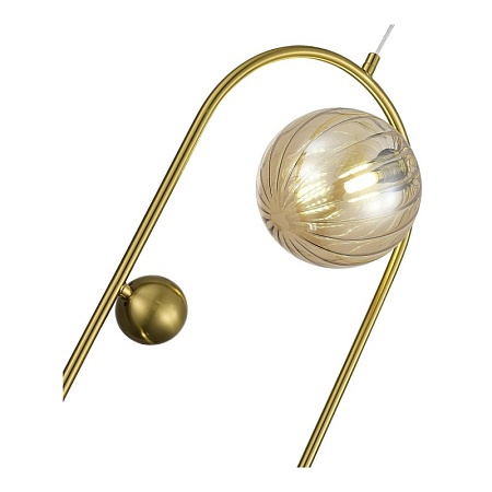 Светильник подвесной ST-Luce Латунь/Янтарный,Дымчатый G9 2*5W 4000K SL1515.303.02 - фото