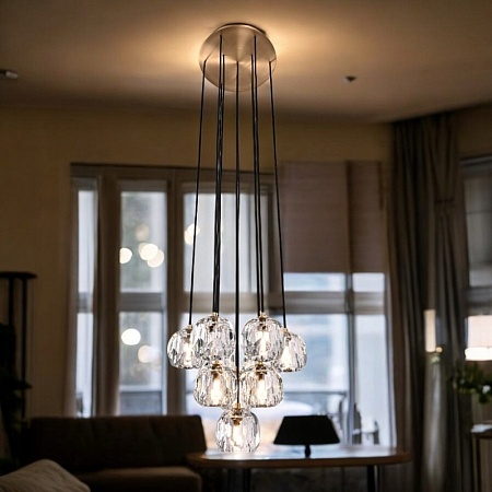 Люстра Boule De Cristal Round Cluster Chandelier 10 Imperiumloft 84597-22 - фото
