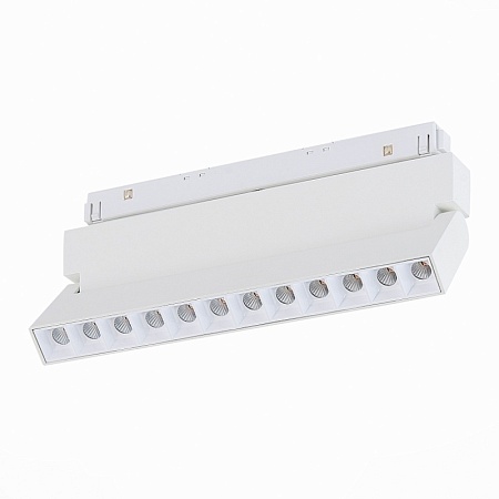 Магнитный трековый светильник белый LED 1*12W 4000K 1 009Lm Ra>80 36° IP20 L219xW22xH10 ST364.546.12 - фото