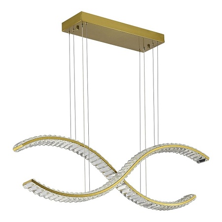 Светильник подвесной ST-Luce Латунь/Прозрачный LED 1*44W 3000K SL6206.303.44 - фото