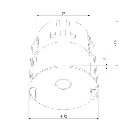 Светильник встраиваемый светодиодный Binnie 12W 3000K черный 15275/LED Elektrostandard - фото