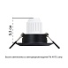 Точечный встраиваемый светильник ARTE LAMP A2762PL-1BK - фото