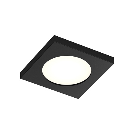 DK3015-BK Встраиваемый светильник влагозащ., IP 44, 50 Вт, GU10, черный, алюминий - фото