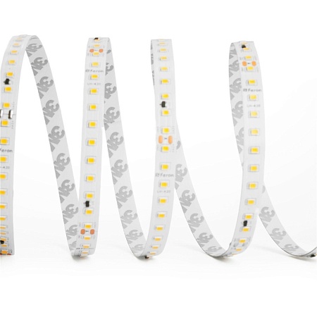 Светодиодная LED лента Feron LS520 стабилизированная, 120SMD(2835)/м 11Вт/м 24V 20000*10*1.22мм 6000К IP20 - фото