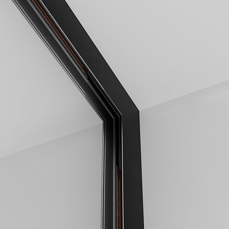 Коннектор внутренний Exility накладной черный - фото