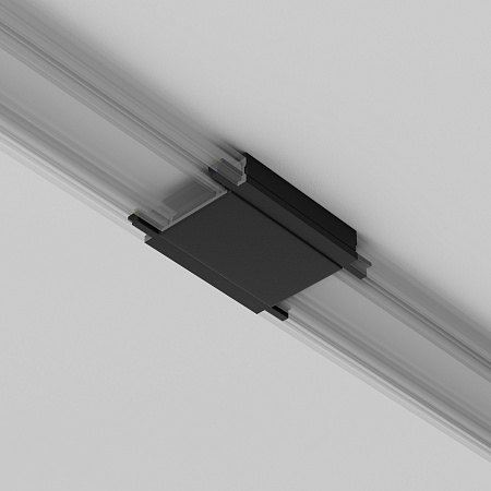 Коннектор питания прямой Radity черный - фото