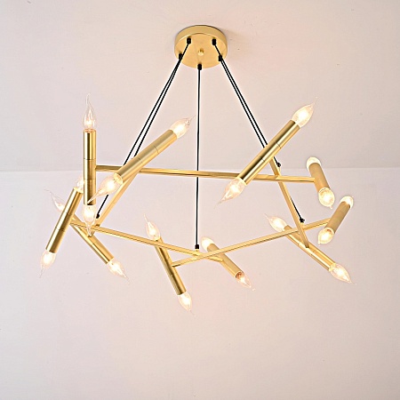 Подвесной Светильник Jonathan Browning Le Pentagone Chandelier 20 Light Imperiumloft 123487-22 - фото