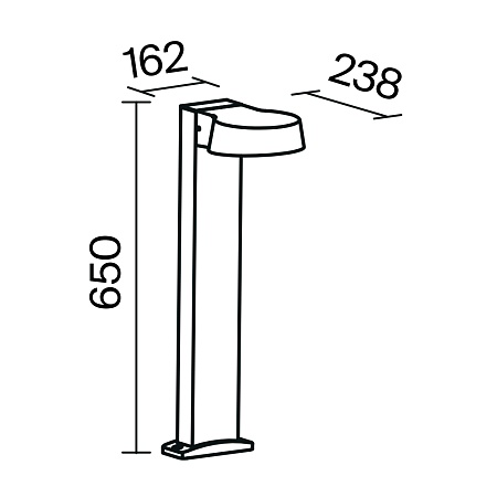 Ландшафтный светильник Outdoor O443FL-L12GF3K - фото