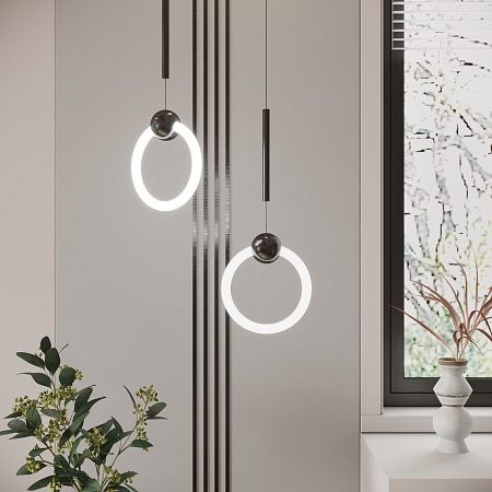 Подвесной акцентный светильник Eurosvet 90165/1 черный жемчуг - фото