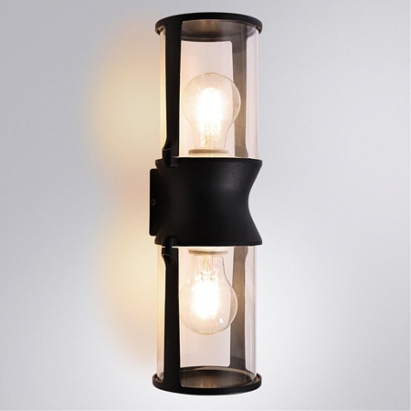 Уличный настенный светильник ARTE LAMP A8306AL-2BK - фото