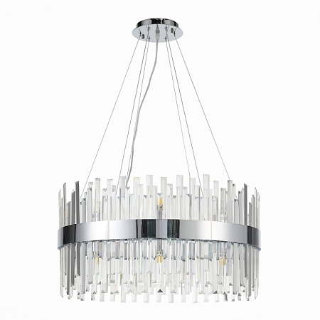 Люстра подвесная ST-Luce Хром/Хром, Прозрачный G9 18*5W SL1160.103.18 - фото