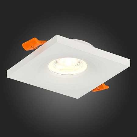 Св-к встр. Белый GU10 1*50W L94xW94xH27 220V Без ламп ST205.518.01 - фото