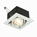 Св-к встр. Черный, Белый GU10 1*50W IP20 L126xW126xH70 220V Без ламп ST250.558.01 - фото