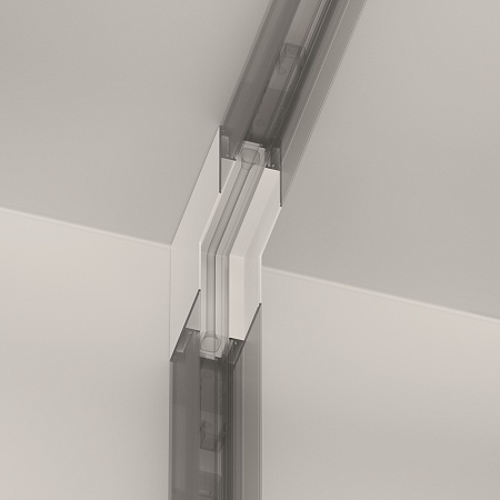 Коннектор угловой внутренний Gravity накладной белый - фото