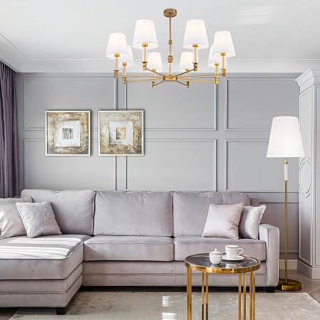 Потолочный светильник Eurosvet 60145/8 латунь - фото