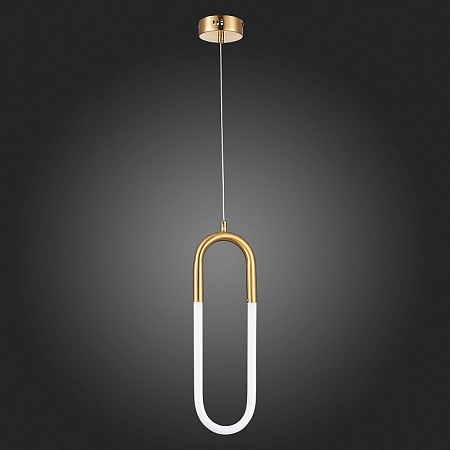 Подвес ST-Luce Латунь/Латунь, Белый LED 1*14W 3000K SL1579.303.01 - фото