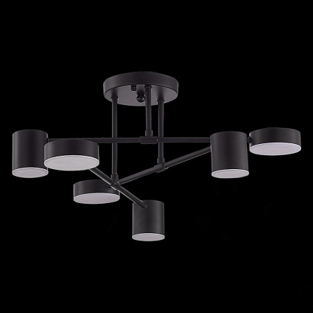 Светильник потолочный Черный/Черный LED 6*7W 4000K SLE201042-06 - фото