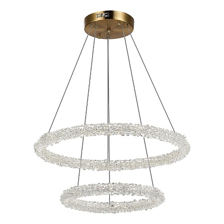 Люстра подвесная ST-Luce Золотистый/Золотистый LED 2*28W 3000 - 6500K SL6110.203.02 - фото
