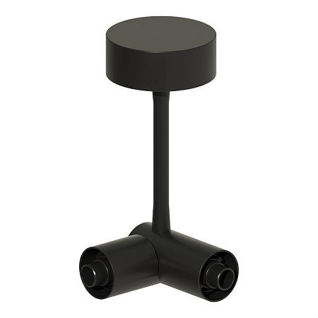 Потолочный токопроводящий угловой соединитель с подводом питания ST-Luce Черный ST1602.449.00 - фото