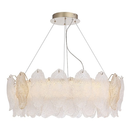 Светильник подвесной ST-Luce золото/прозрачный, янтарный LED 1*56W 3000K SL6135.223.01 - фото